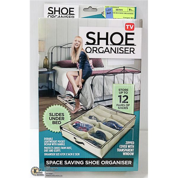 NEW UNDER BED SHOE ORGANISER / STORAGE