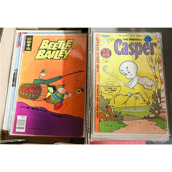 LOT OF VINTAGE LITTLE LULU, CASPER, BEETLE BAILEY,