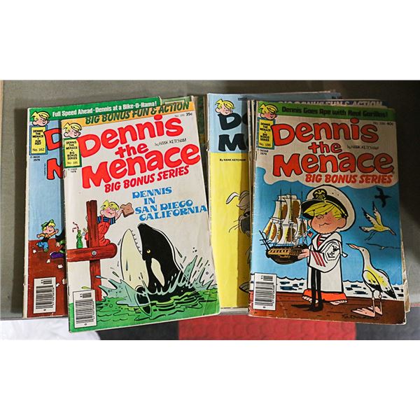 LOT OF 13 VINTAGE DENNIS THE MENACE  COMICS
