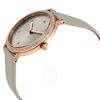 Image 2 : NEW DKNY 34MM CRYSTAL BEZEL LEATHER STRAP MSRP$219