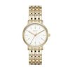 Image 2 : NEW DKNY WHITE DIAL GOLD TONE 36MM MSRP $230