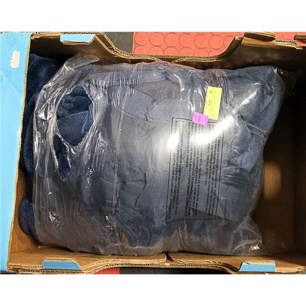 KIRKLAND PLUSH BLANKET SIZE: KING