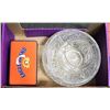 Image 1 : BOX OF CRYSTAL, GLASS AND MORE