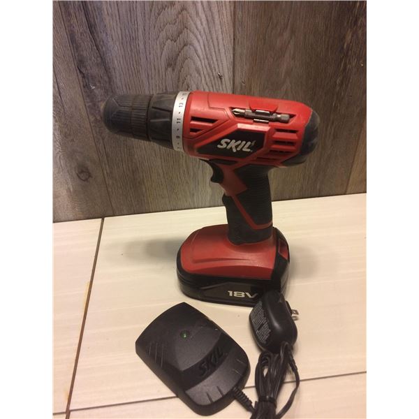 18V SKIL DRILL SET C/W BATTERY AND CHARGER