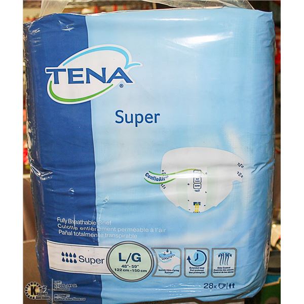 TENA SUPER L/G 28 PACK BRIEFS