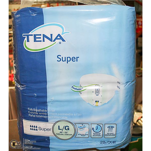 TENA SUPER L/G 28 PACK BRIEFS