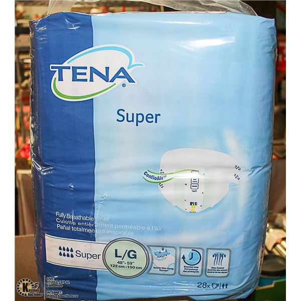 TENA SUPER L/G 28 PACK BRIEFS
