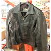 Image 1 : BLACK MARQUIS LEATHER JACKET - LADIES SIZE M (MADE