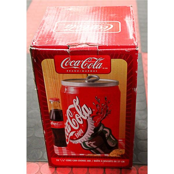 COCA COLA 10.5" COKE CAN COOKIE JAR