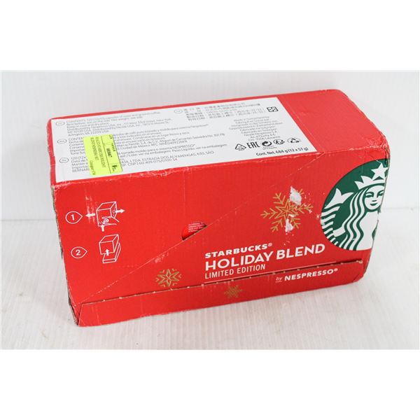 SEALED STARBUCKS HOLIDAY BLEND NESPRESSO SET
