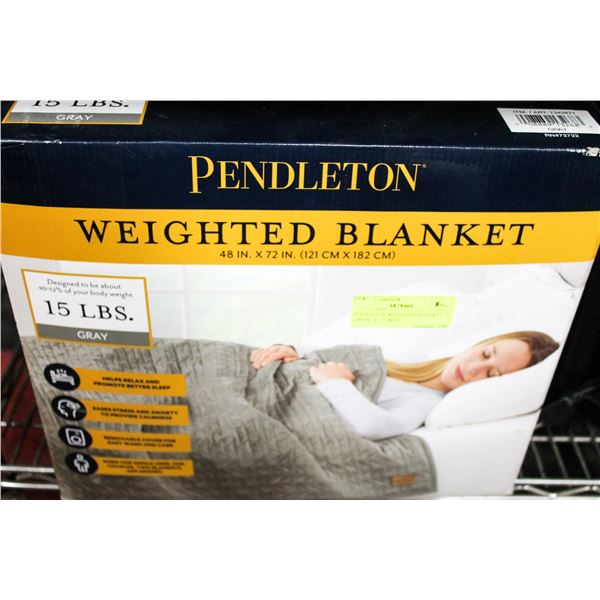 PENDLETON WEIGHTED BLANKET 15 LBS 48" X 72"