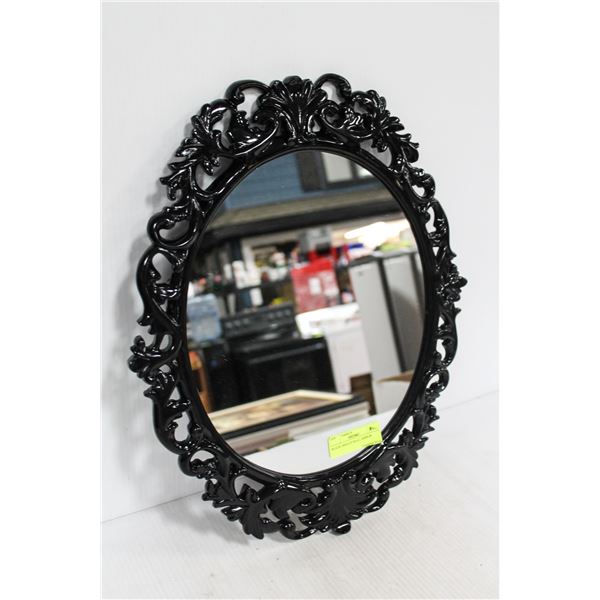 BLACK LAQUERED WALL MIRROR