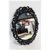 Image 1 : BLACK LAQUERED WALL MIRROR