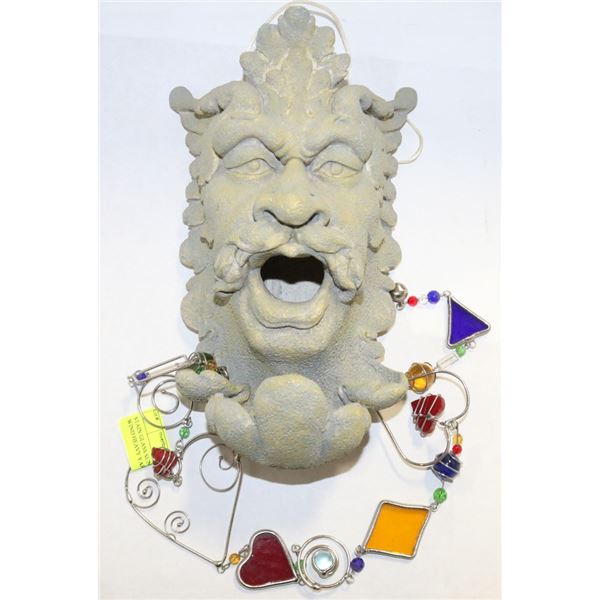 STAIN GLASS SUN CATCHER & MR WIND HEAVY YARD