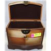 Image 1 : LEATHER AND BRASS TREASURE CHEST BOX