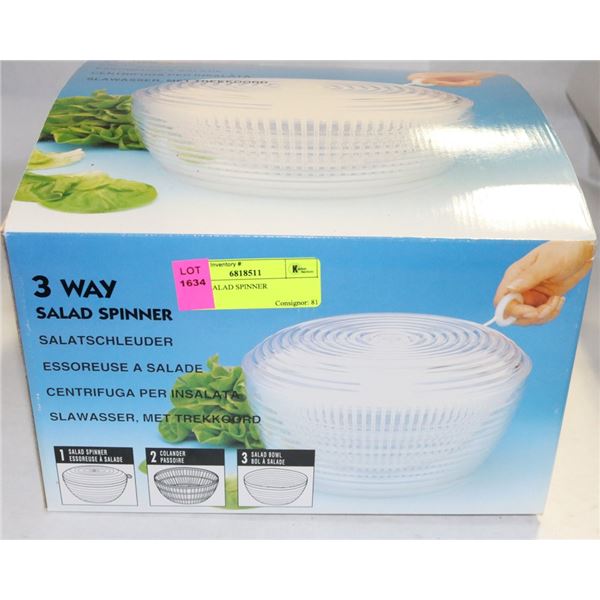 3 WAY SALAD SPINNER