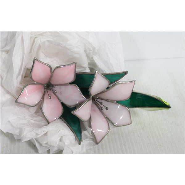 STAINED GLASS STYLE  LILLIES