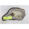 Image 1 : LARGE CRYSTAL ROCK GEODE W/ PEWTER DONKEY INSET