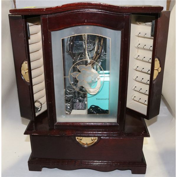 JEWELLERY BOX WITH CONTENTS