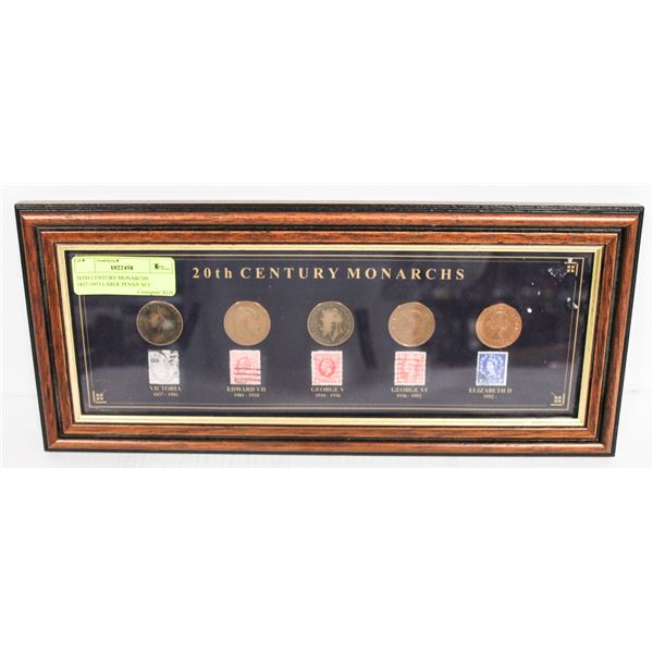20TH CENTURY MONARCHS 1837-1953 LARGE PENNY SET