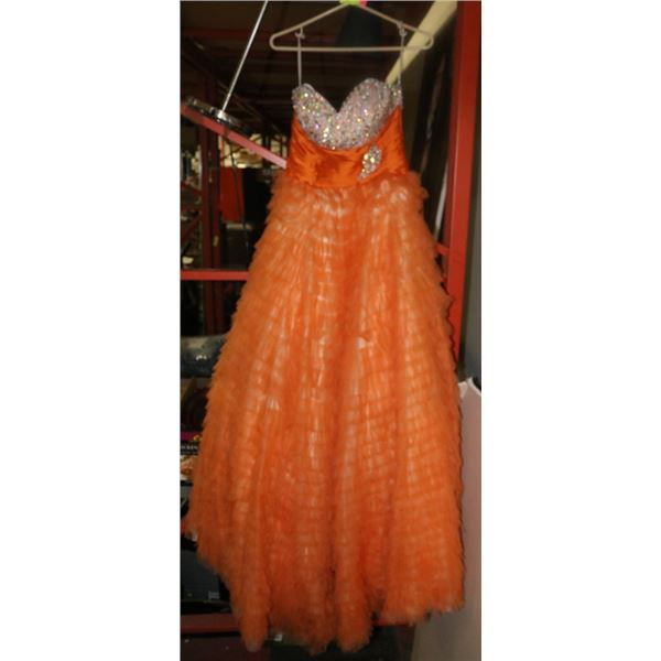 SIZE 6 BELL OF THE BALL GOWN W/ RHINESTONES