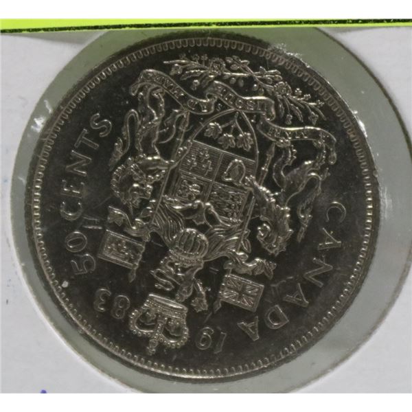 1983 CANADIAN HALF DOLLAR