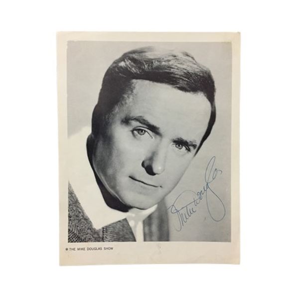 Michael Douglas TV host Signed Photos (1961)