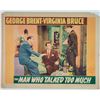 Image 1 : The Man Who Talked Too Much Lobby Card (1940)
