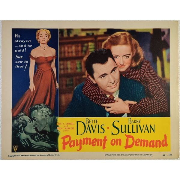 Payment on Demand Lobby Card (1951)