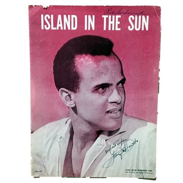 Harry Belafonte Signed Sheet Music