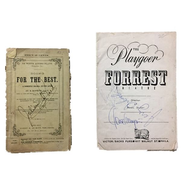 Julian Ree (1867) Signed  Doing for the Best  Play Program