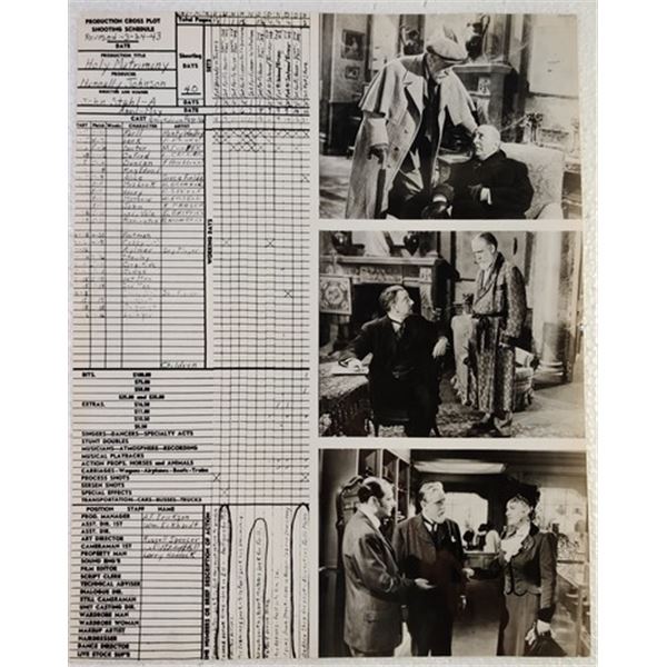 Holy Matrimony Cross Plot Shooting Schedule (1943)