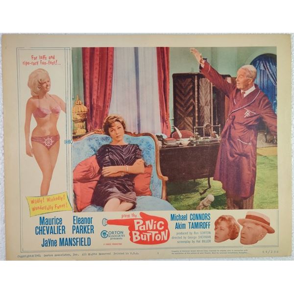Panic Button Lobby Card (1964)