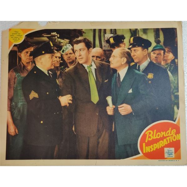 Blonde Inspiration Lobby Card (1941)