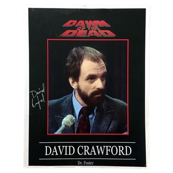 Dawn of the Dead David Crawford Signed Poster