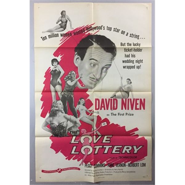 The Love Lottery (1956) Litho Poster
