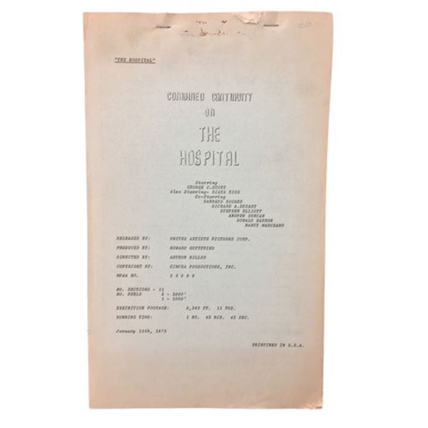 The Hospital (1971) George C. Scott Script