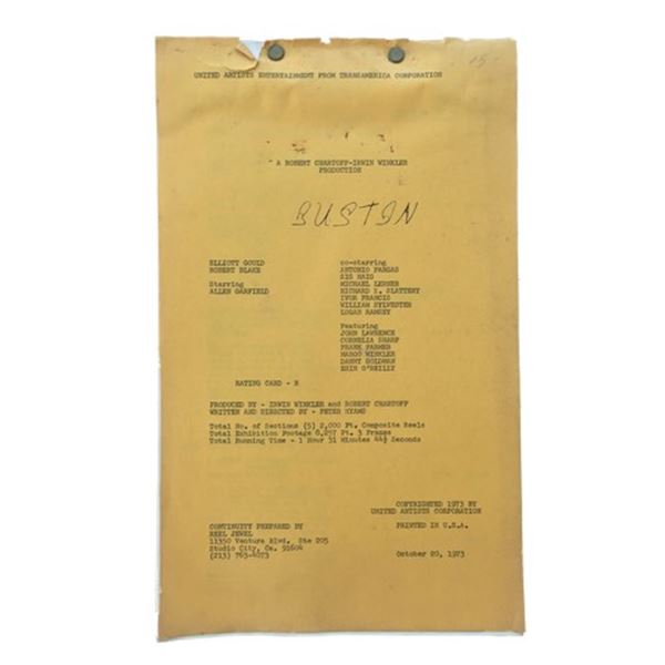 Busting (1974) Script