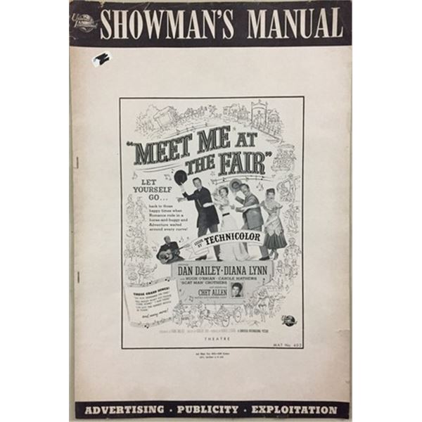 Meet Me at the Fair (1953) Publicity Press Book