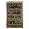 Image 1 : The Star Condord Movie Theater Triple Feature (1934) Window Cards Movie Posters