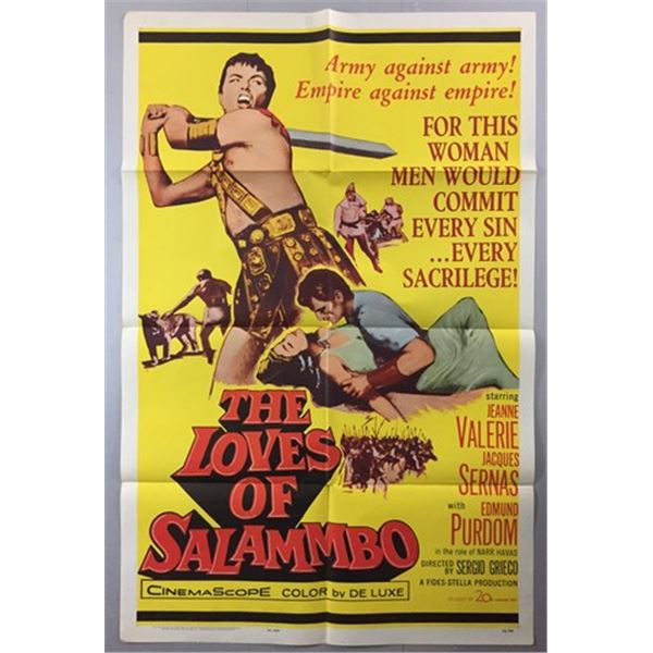 The Loves of Salammbo (1960) One Sheet Numbered