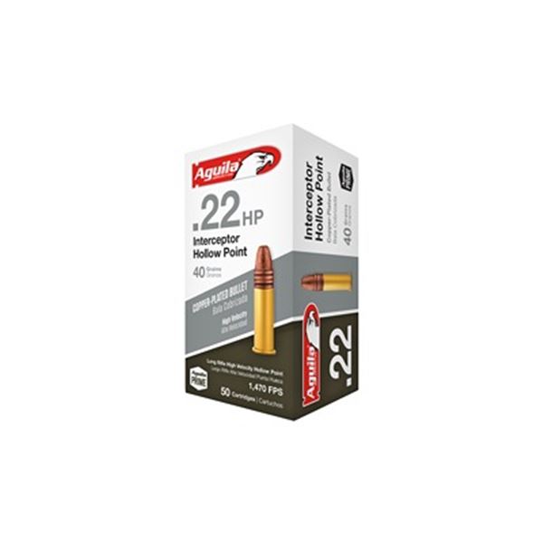 AGUILA 22LR INTERCPT 40GR HP - 50 Rds