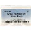 Image 3 : 2010-W AMERICAN SILVER EAGLE PCGS PR70  DCAM