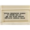 Image 3 : 2009 NATIVE AMERICAN DOLLAR .999 FINE SILVER