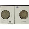 Image 1 : 1909 & 1912 CANADA SILVER 25 CENTS