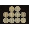 Image 2 : 10 ASSORTED 1940'S MERCURY DIME