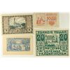 Image 1 : 4 ASSORTED GERMAN NOTGELDS 2-10 & 2-20 HELLERS