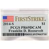 Image 3 : 2014-S FRANKLIN D. ROOSEVELT DOLLAR PCGS PR69 DCAM