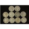 Image 1 : 10 ASSORTED 1930'S MERCURY DIMES