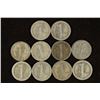 Image 2 : 10 ASSORTED 1930'S MERCURY DIMES